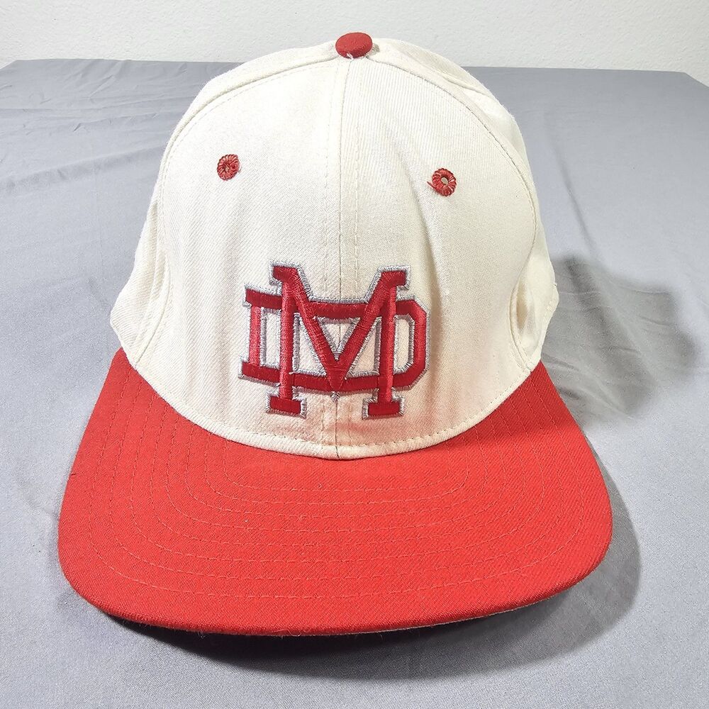 Vintage 80s 90s New Era Pro Model Mater Dei Snapback Hat DuPont Visor USA RARE